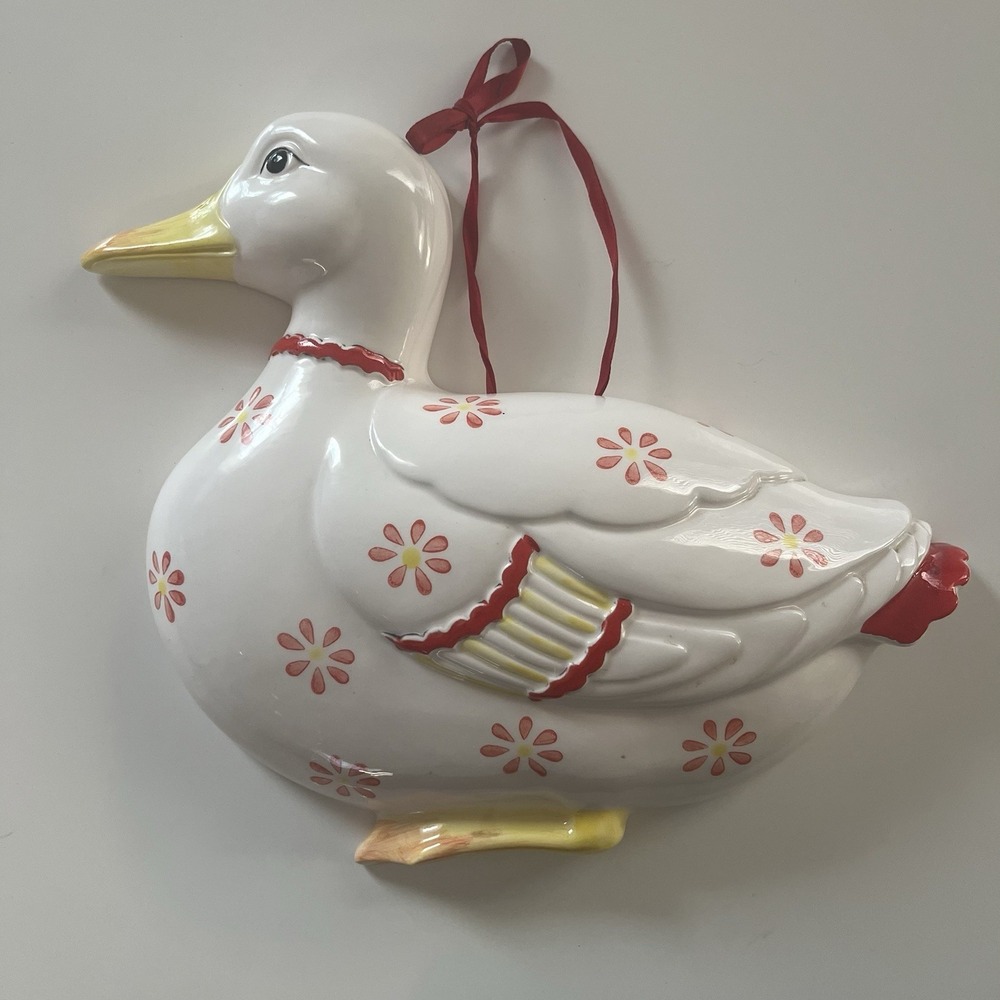 Vintage Sigma The Tastesetter Ceramic Duck Kitchen Wall Hanging Cottagecore